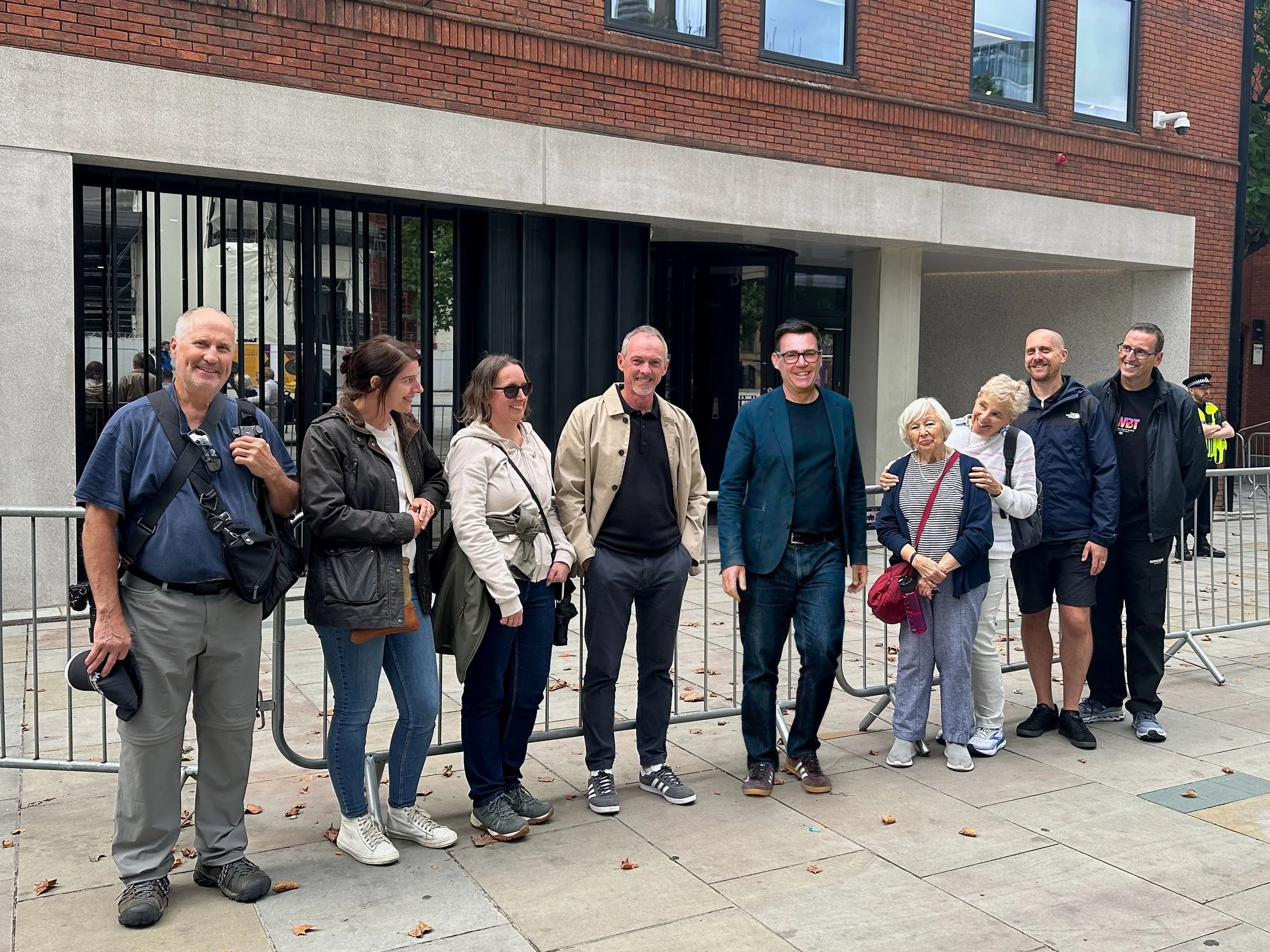 A new stop on the Real Manchester walking tour&hellip; and a special guest&hellip;!!

Before anyone gets too excited, Andy Burnham didn&rsquo;t actually join this week&rsquo;s walking tour! I added him to our group photograph afterwards using good ol