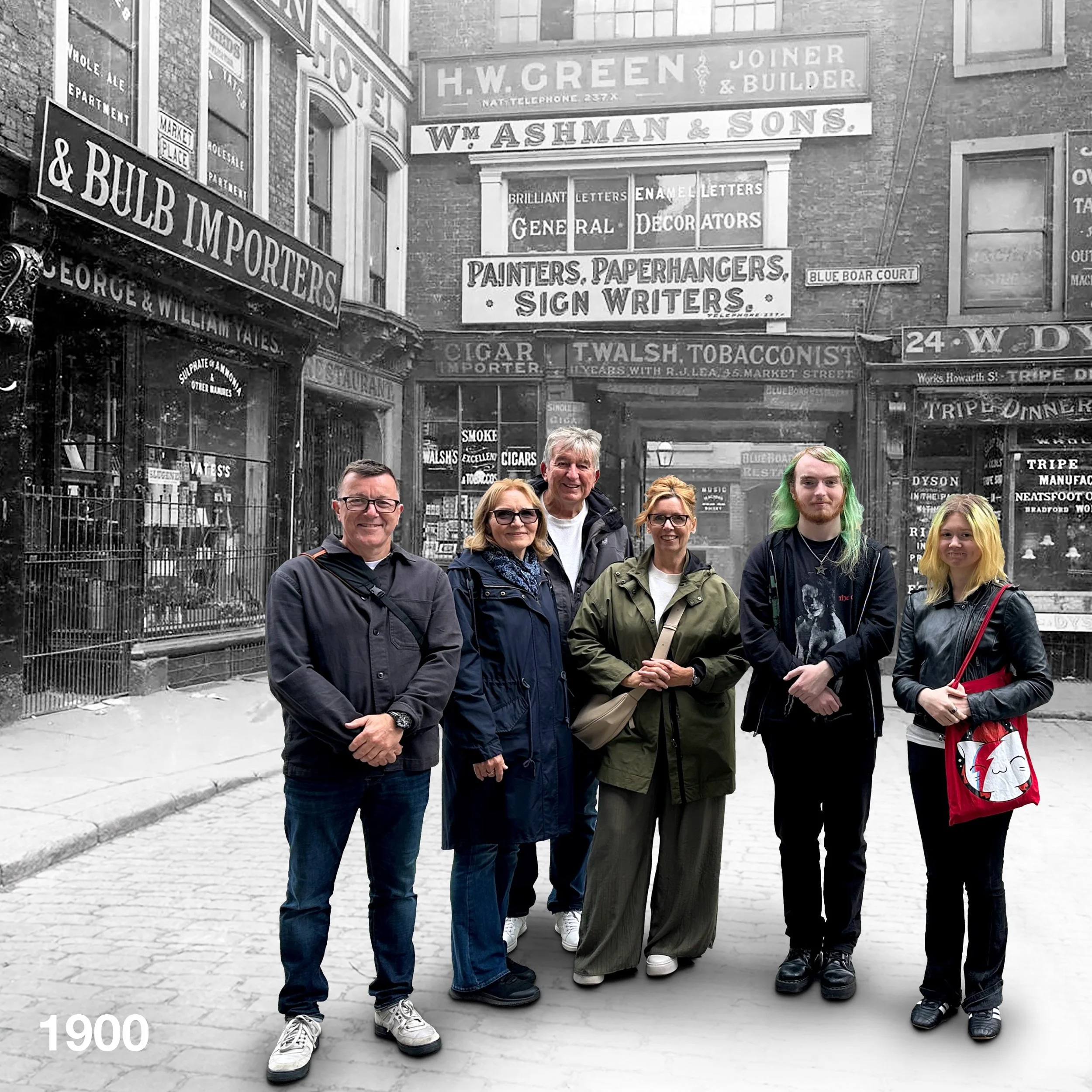 I thought I&rsquo;d transport this small group from one of my walking tours back in time&hellip; 126 years, to be precise!

We were standing on New Cathedral Street, outside the public passage between Marks &amp; Spencer and Selfridges. In 1900, this