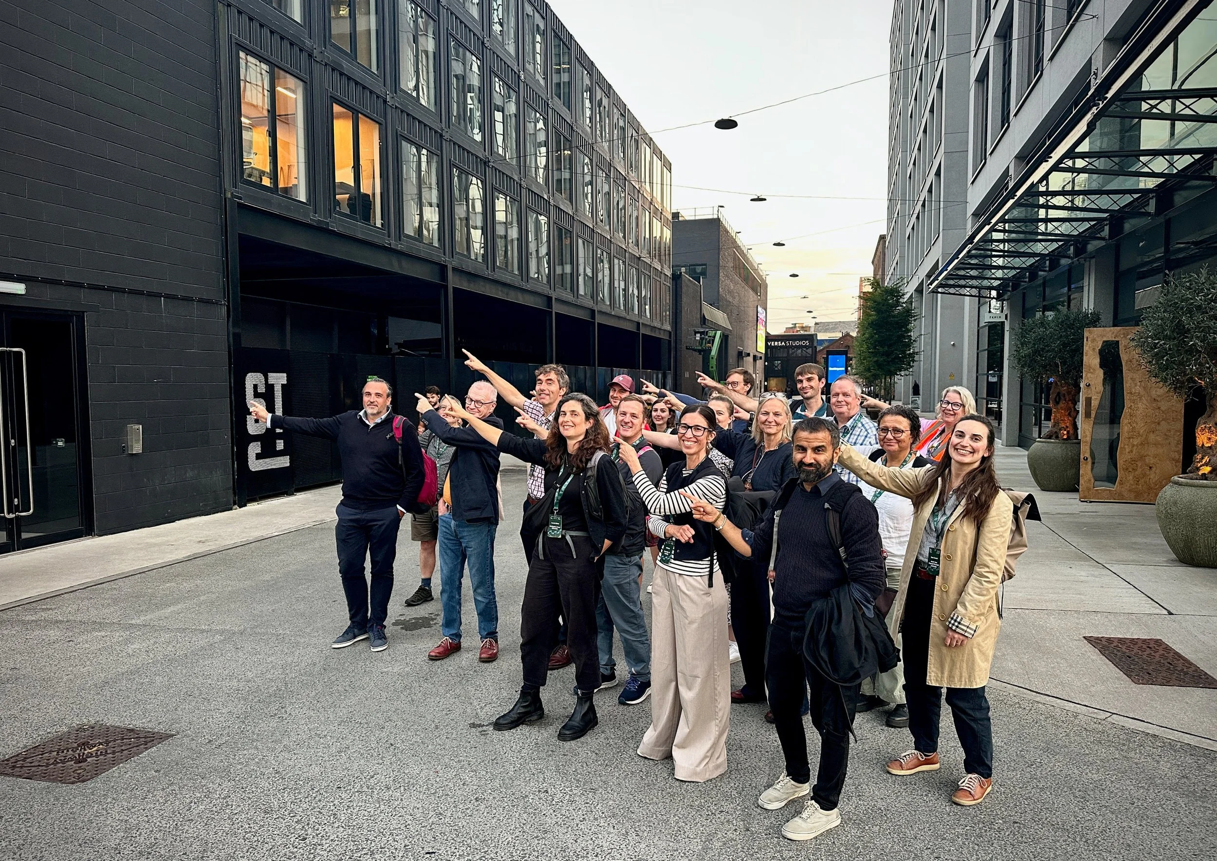 Guess what stood where my walking tour group are pointing&hellip; and who performed there in 1962?

Granada&rsquo;s lost Studio 4&hellip; and the Beatles..!!

On 17 October 1962, the band made their television debut on &ldquo;People and Places&rdquo;