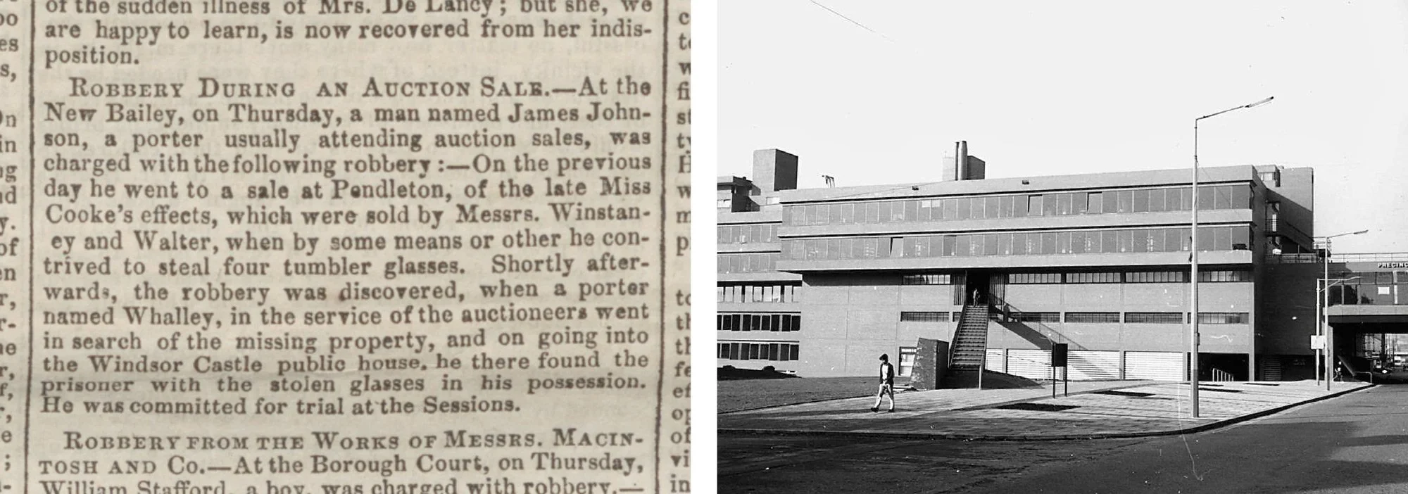 Historical research material showing old maps, archive images and local place details for uncovering the story of buildings and neighbourhoods.