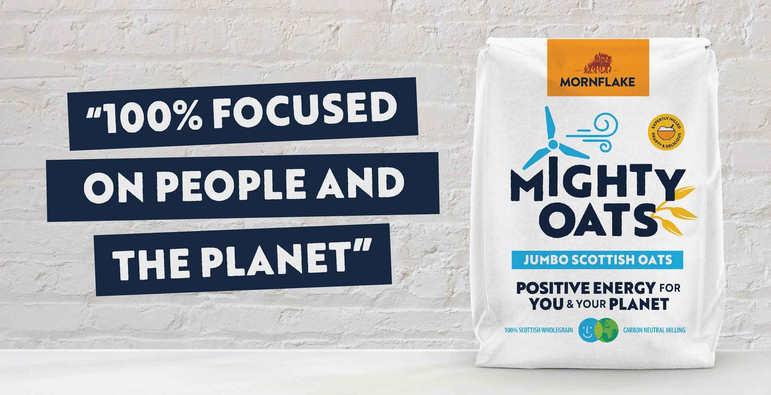 Mornflake Mighty Oats oat brand rebrand repositioning packaging design