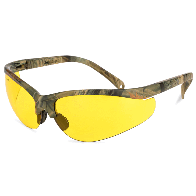 Camo Frame Safety Glasses Yellow Lenses