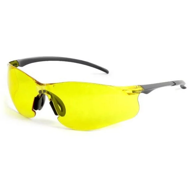Rimless Safety Glasses Yellow Lenses