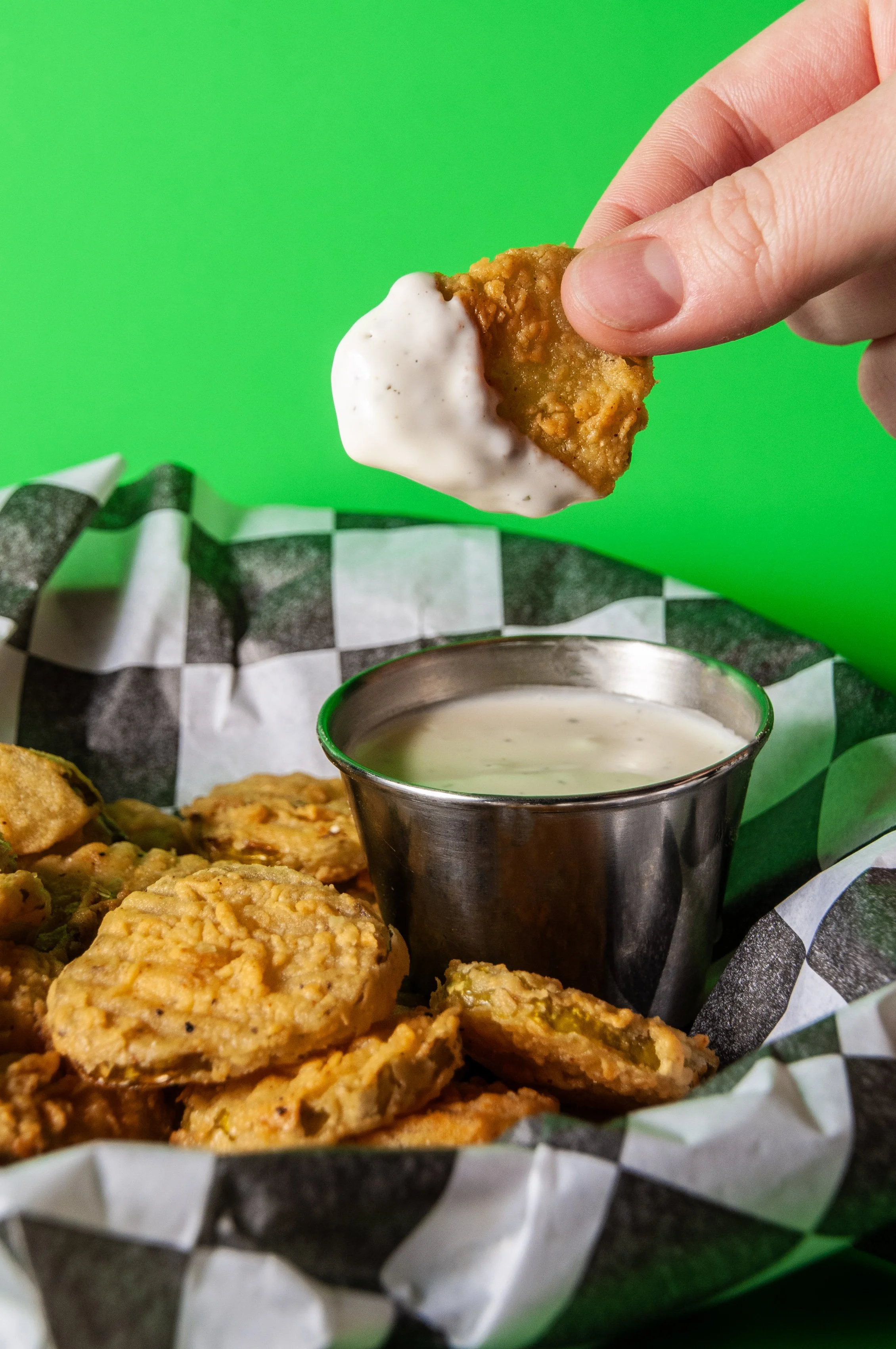 fried pickles and ranch