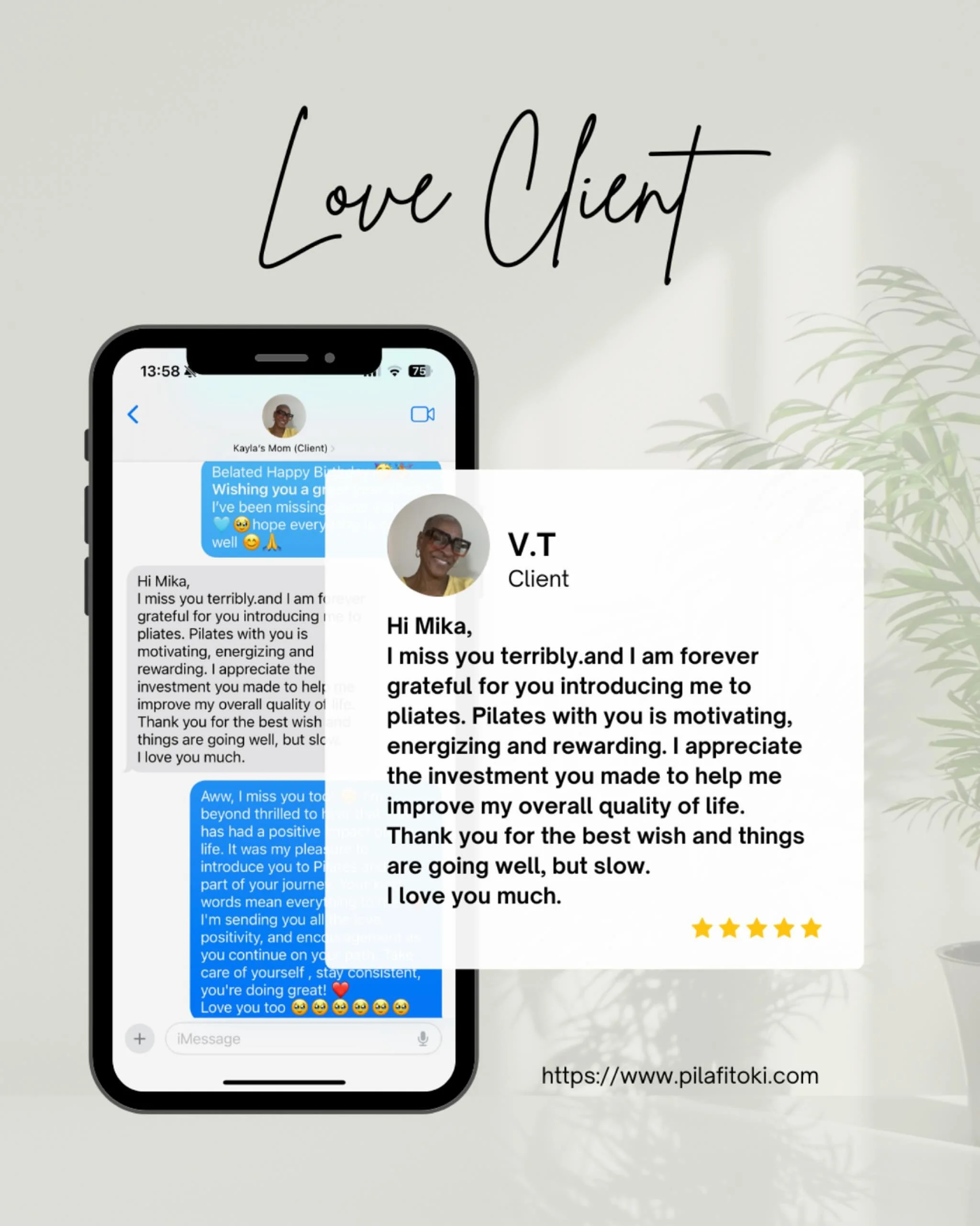 Feeling grateful for amazing clients who inspire me every day 🙏❤️ Their kind words and trust in my work mean the world to me. Thankful for the opportunity to help others find their strength and wellness through Pilates 💆&zwj;♀️💕💕 #pilates #pilate