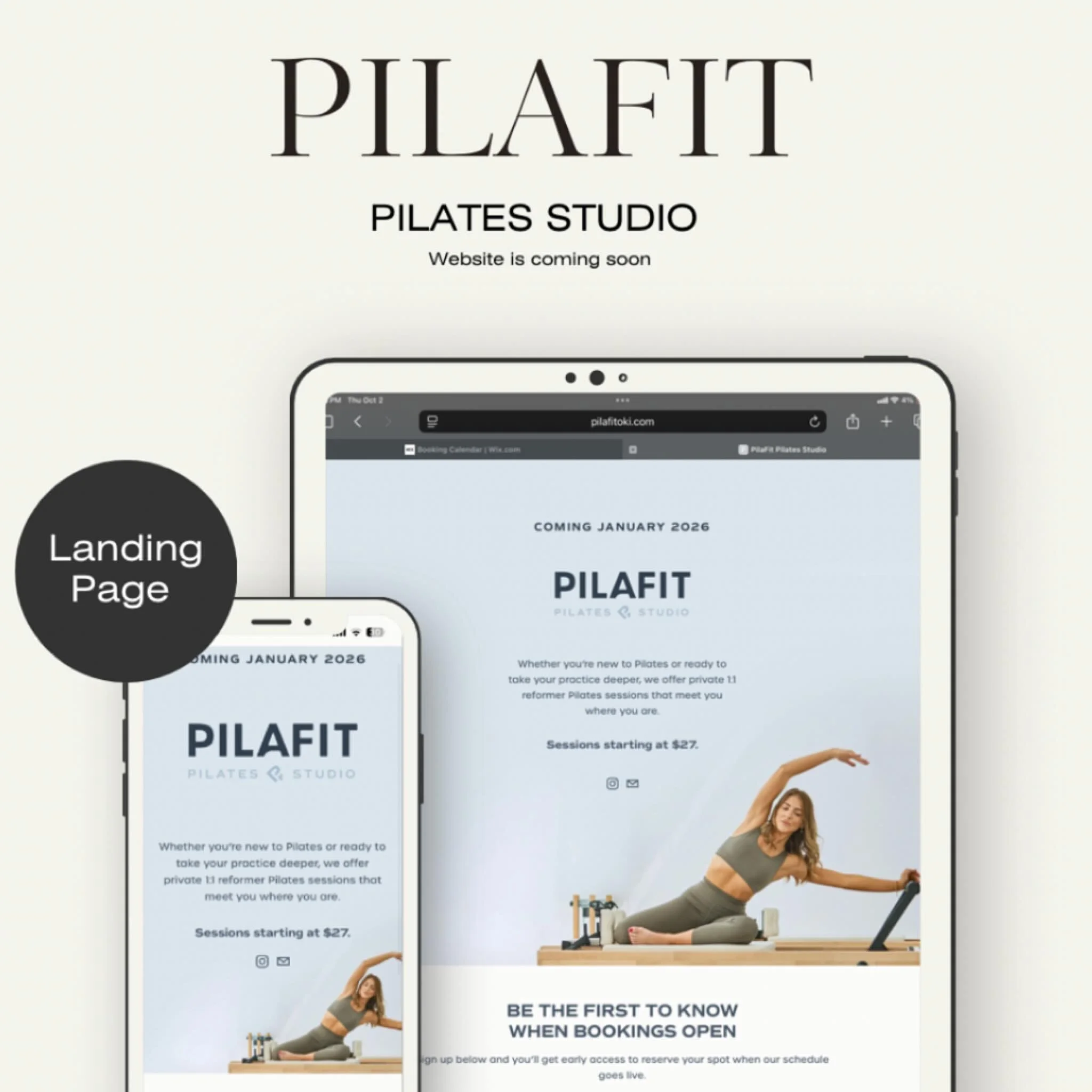Check out our landing page : https://www.pilafitoki.com 📱💻!!!
Sign up and be the first to know when bookings open 😊🌸!! 
#pilates #pilatesstudio #pilateslovers💕 #businessowner #landingpage #okinawa #yomitan #pilatesinstructor #personaltraining #w