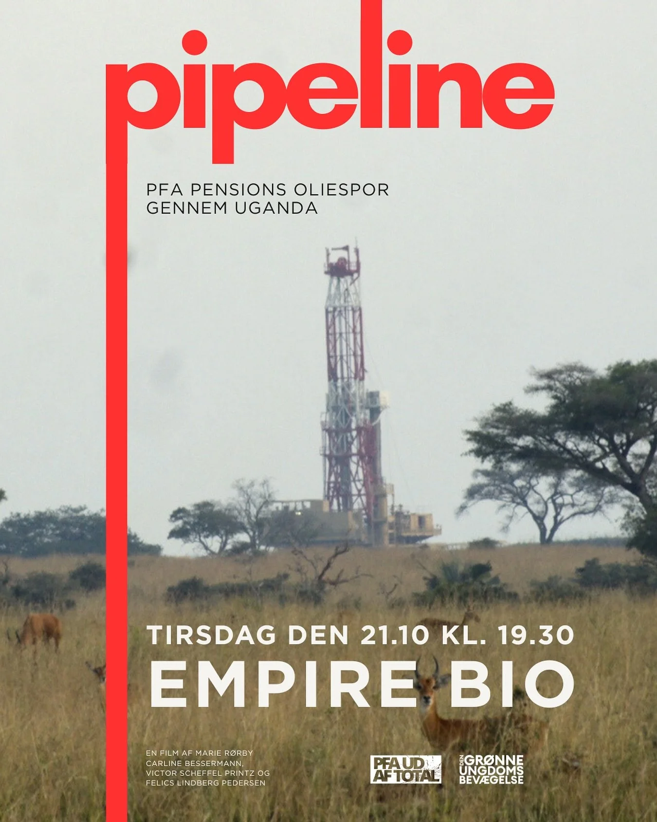 Nu er der snart visning af PIPELINE! Find billetter via linket i bio 🍿