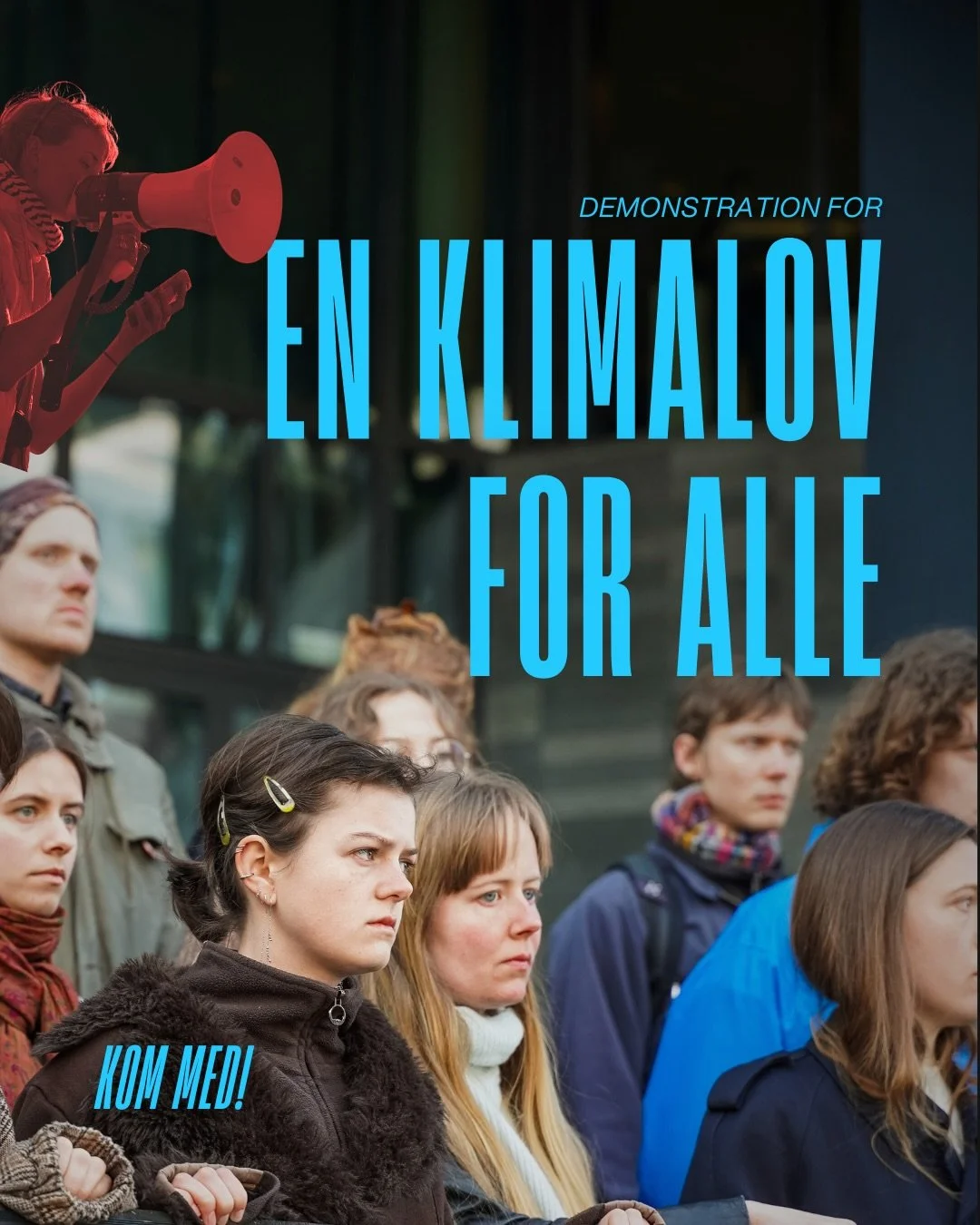 DEMO I MORGEN (TORSDAG) 15:15 🚨
Kom til DEMO for en fair klimalov og et ambiti&oslash;st 2035-m&aring;l ⚡️