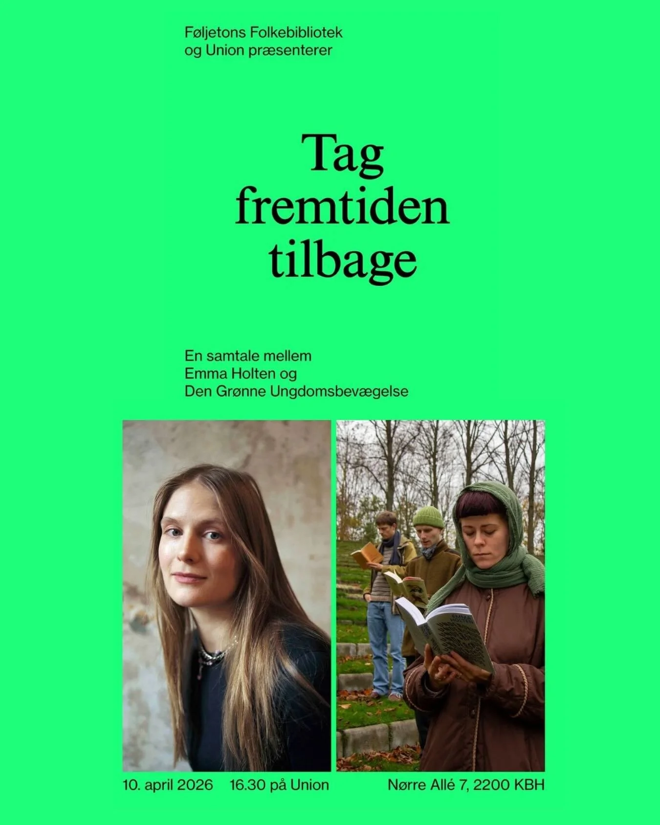 TAG FREMTIDEN TILBAGE.

I denne s&aelig;son af F&oslash;ljetons Folkebibliotek har Den Gr&oslash;nne Ungdomsbev&aelig;gelse anbefalet 16 v&aelig;rker, der inspirerer og beriger i kampen for en gr&oslash;n og retf&aelig;rdig fremtid, under overskrifte