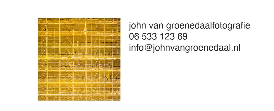 foto van geel steigernet gefotografeerd door Architectuurfotograaf Tilburg