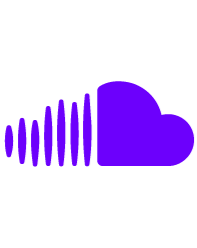 An abstract purple cloud with sound wave lines emanating from it.