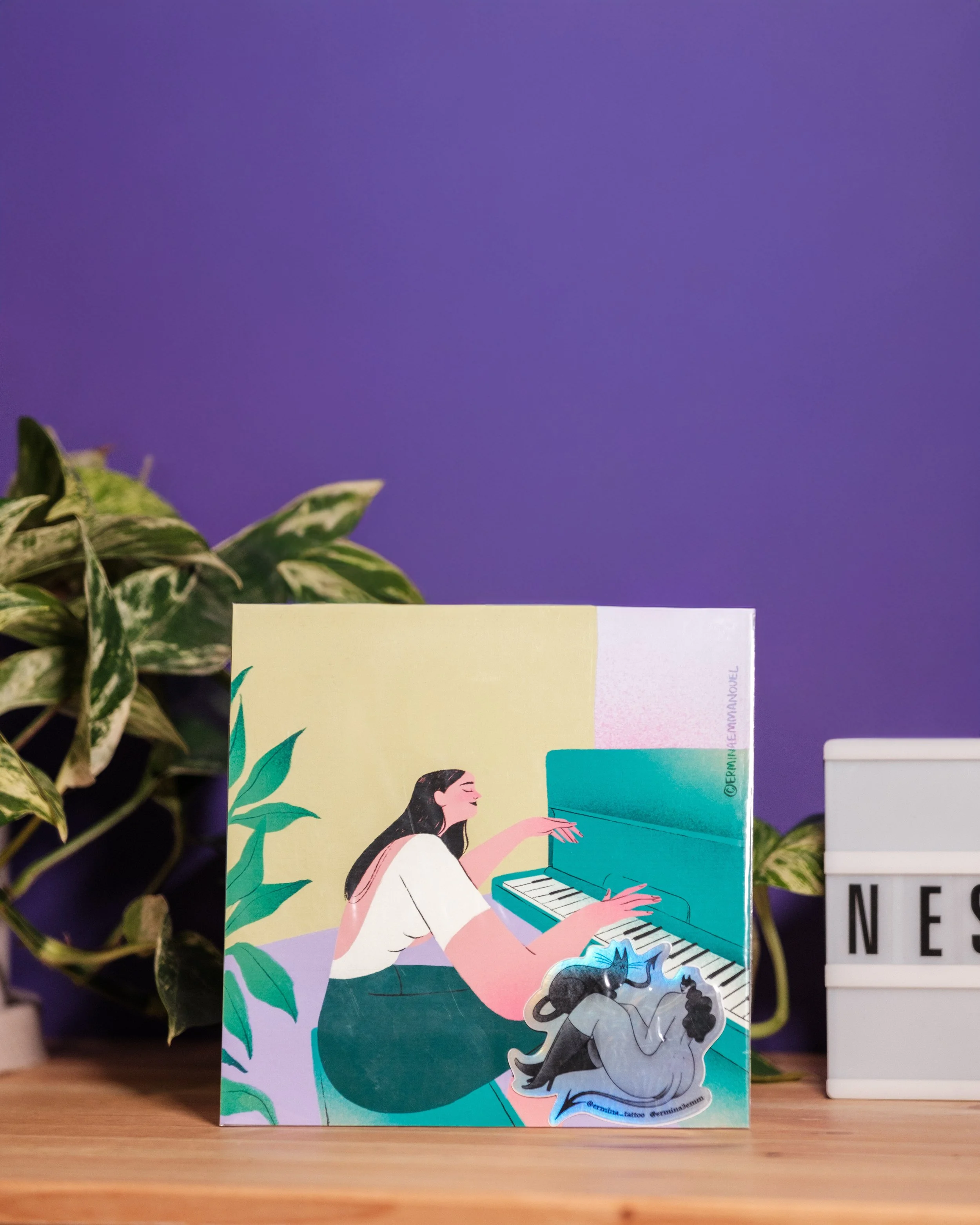 Let the Music heal you - print by Ermina Emmanouel