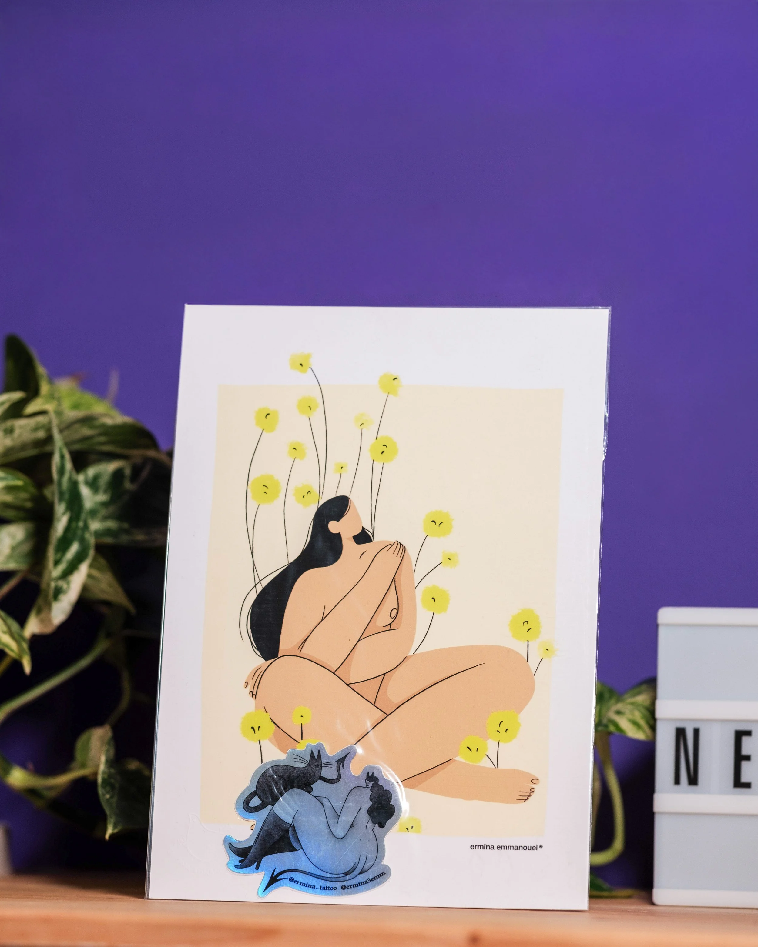 Yellow - print by Ermina Emmanouel