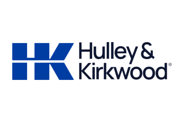 The logo of Hulley & Kirkwood in blue and black text.