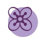 A stylized purple bomb with a fuse.