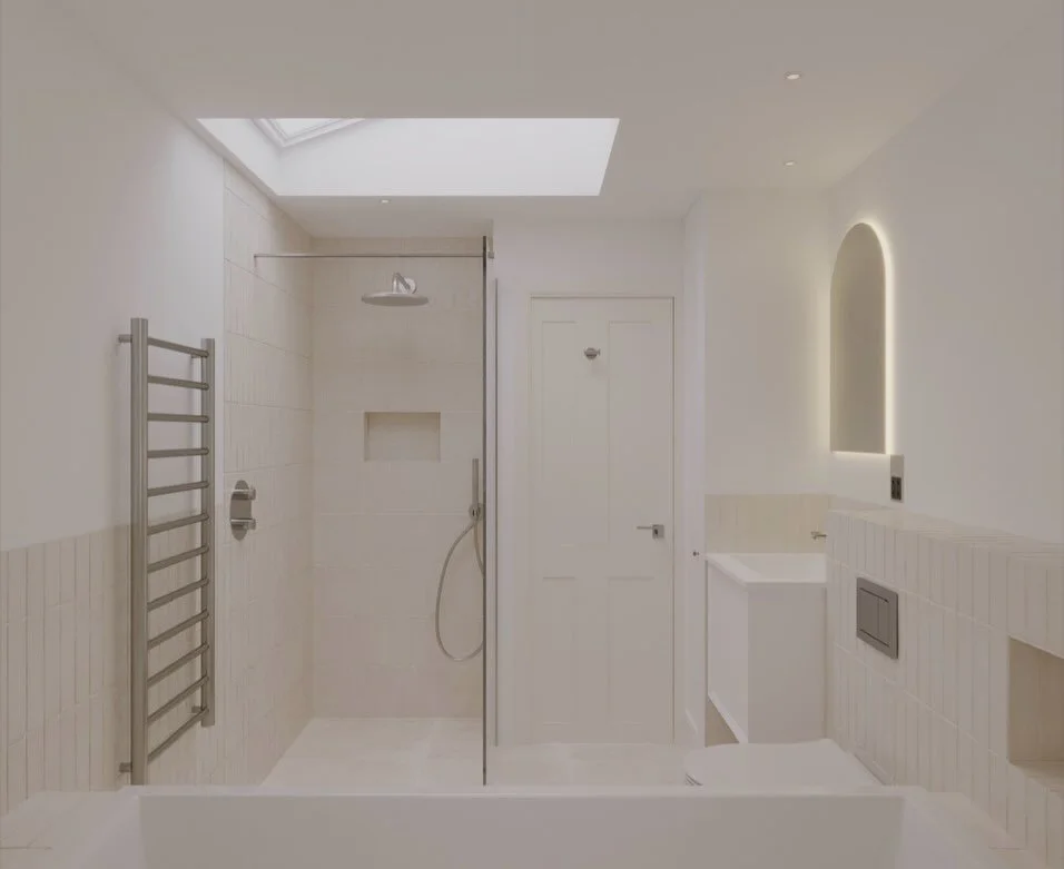 Light, proportion, and material choice set the foundation.
Thoughtful layout, tailored joinery, and clean detailing come together in a bathroom designed for everyday use and built to a high standard.

A design-led renovation, supplied and installed w