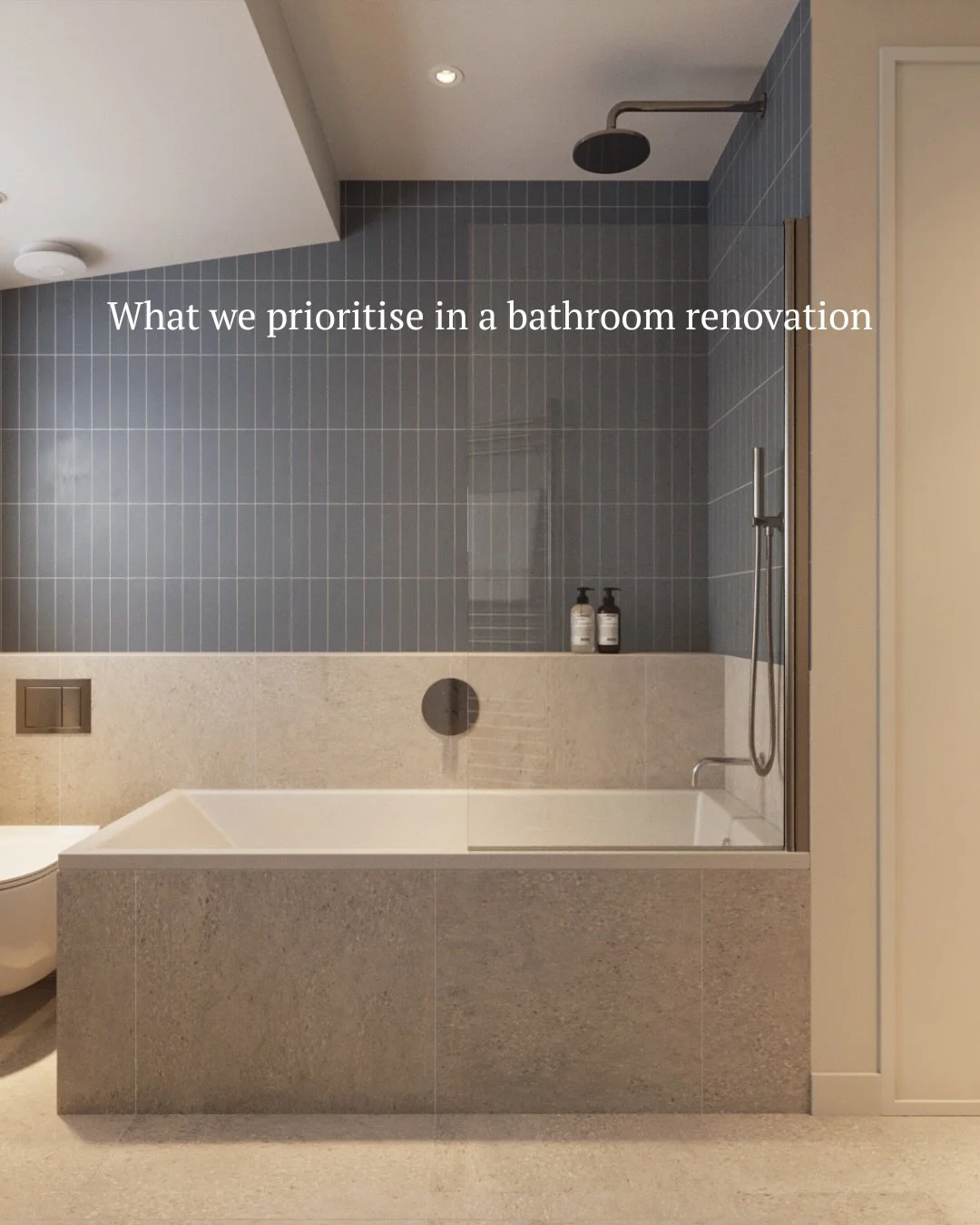 We find that good bathrooms aren&rsquo;t about adding more, they&rsquo;re about prioritising the right things. Layout, lighting, storage, and hierarchy are what make a space feel calm and functional.

#bathroomrenovation
#bathroomrenovations
#bathroo