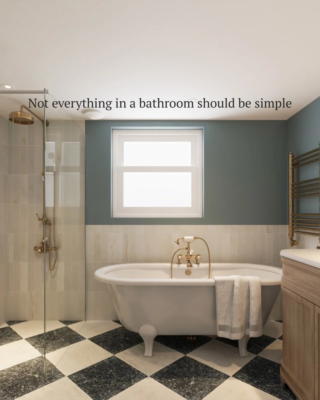 Most bathrooms try to simplify everything and end up feeling flat.
The key is knowing where to be quiet, and where to add depth.

#bathroomrenovation
#bathroomrenovations
#bathroomdesign
#londonbathroom
#bathroominspiration