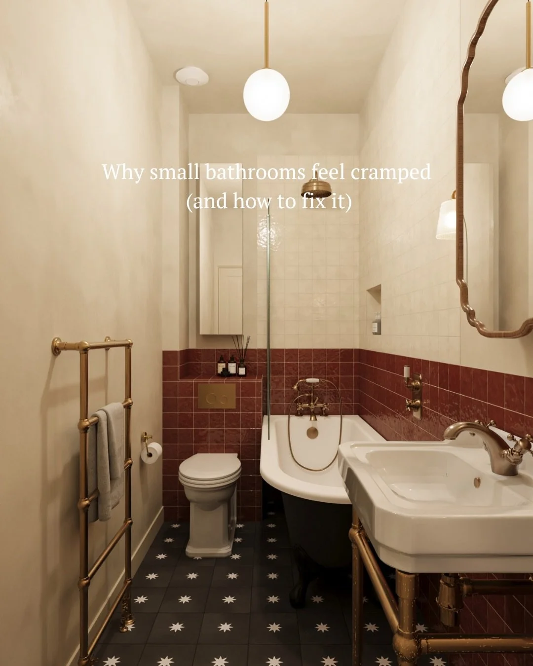 Small bathrooms work when they&rsquo;re edited back, not filled up.

#bathroomrenovation
#bathroomrenovations
#bathroomdesign
#londonbathroom
#bathroominspiration