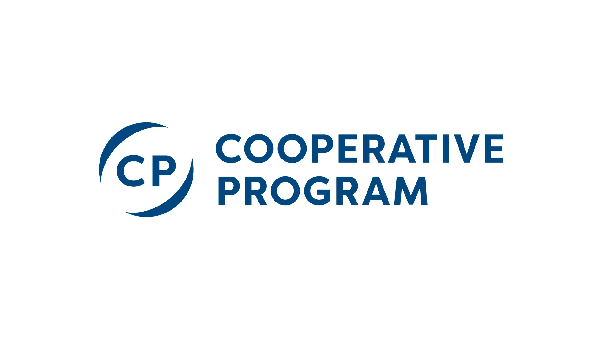 Logo for the Cooperative Program, featuring the letters 'CP' and the words 'Cooperative Program' in blue on a white background.