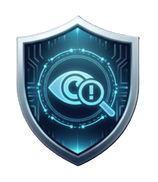 A digital shield representing risk management and analysis.