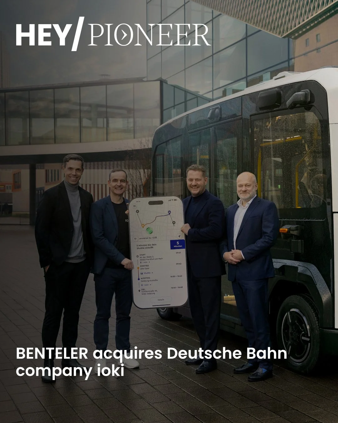 The BENTELER Group is acquiring ioki GmbH, the leading European provider of software-based mobility solutions, from Deutsche Bahn AG. Both companies have signed the corresponding agreement.