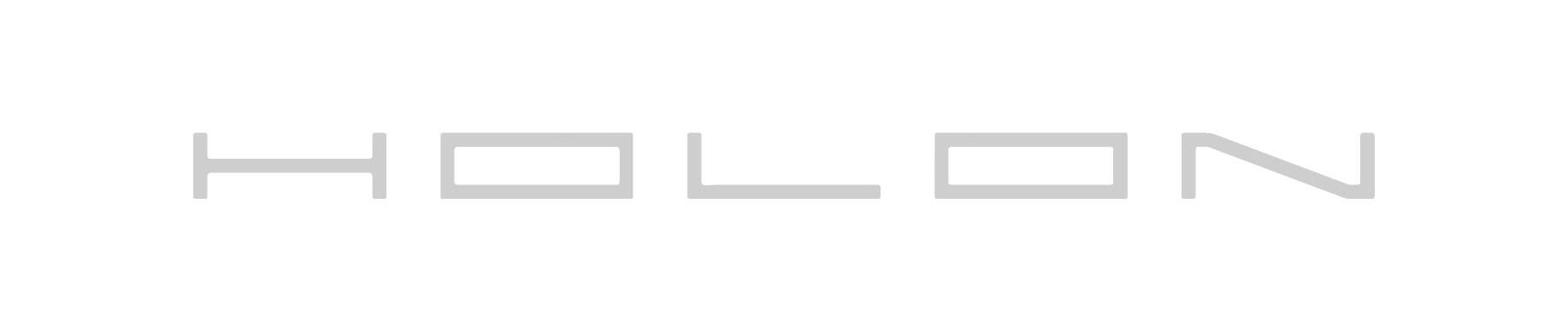 Halon logo in gray letters on a black background.