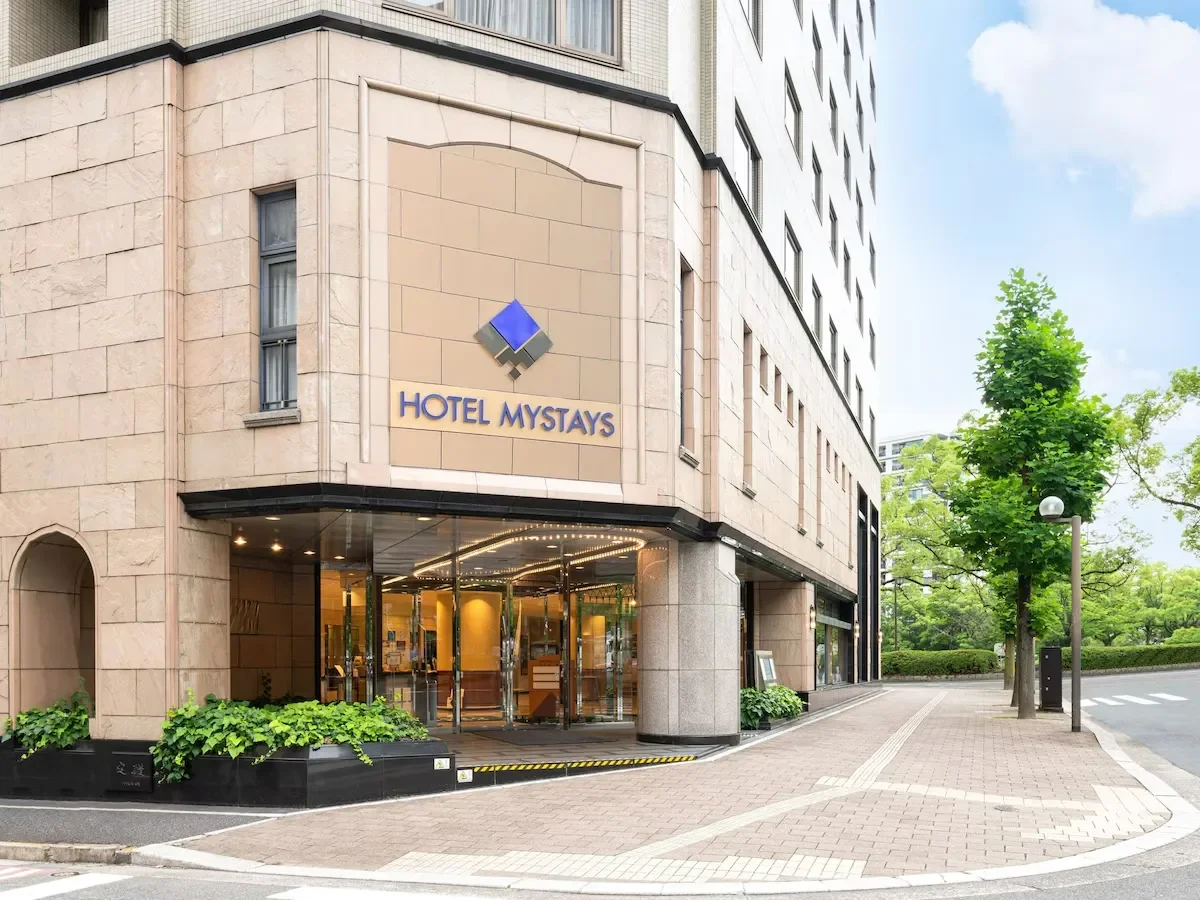 the exterior of hotel mystays hiroshima peace park