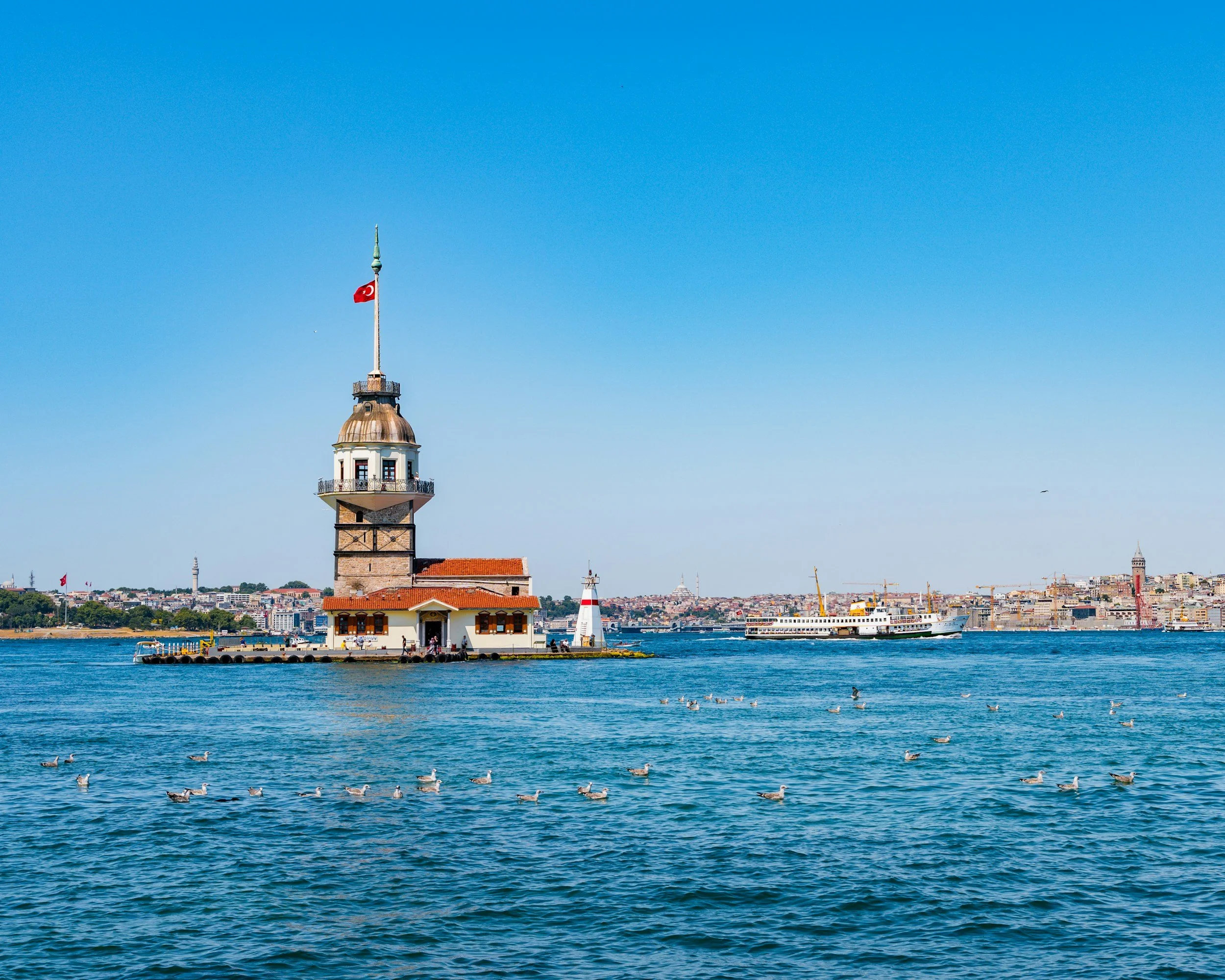 the maiden tower istanbul view.