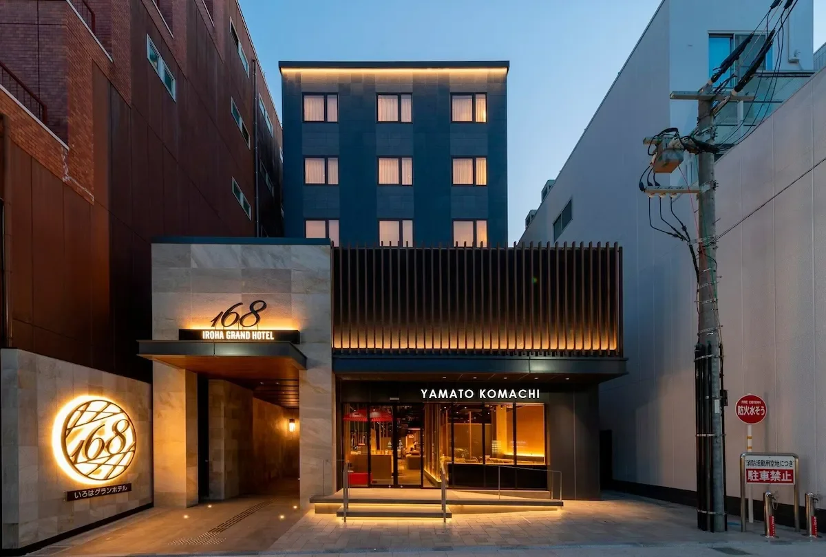 the exterior of iroha grand hotel kintetsunaraekimae