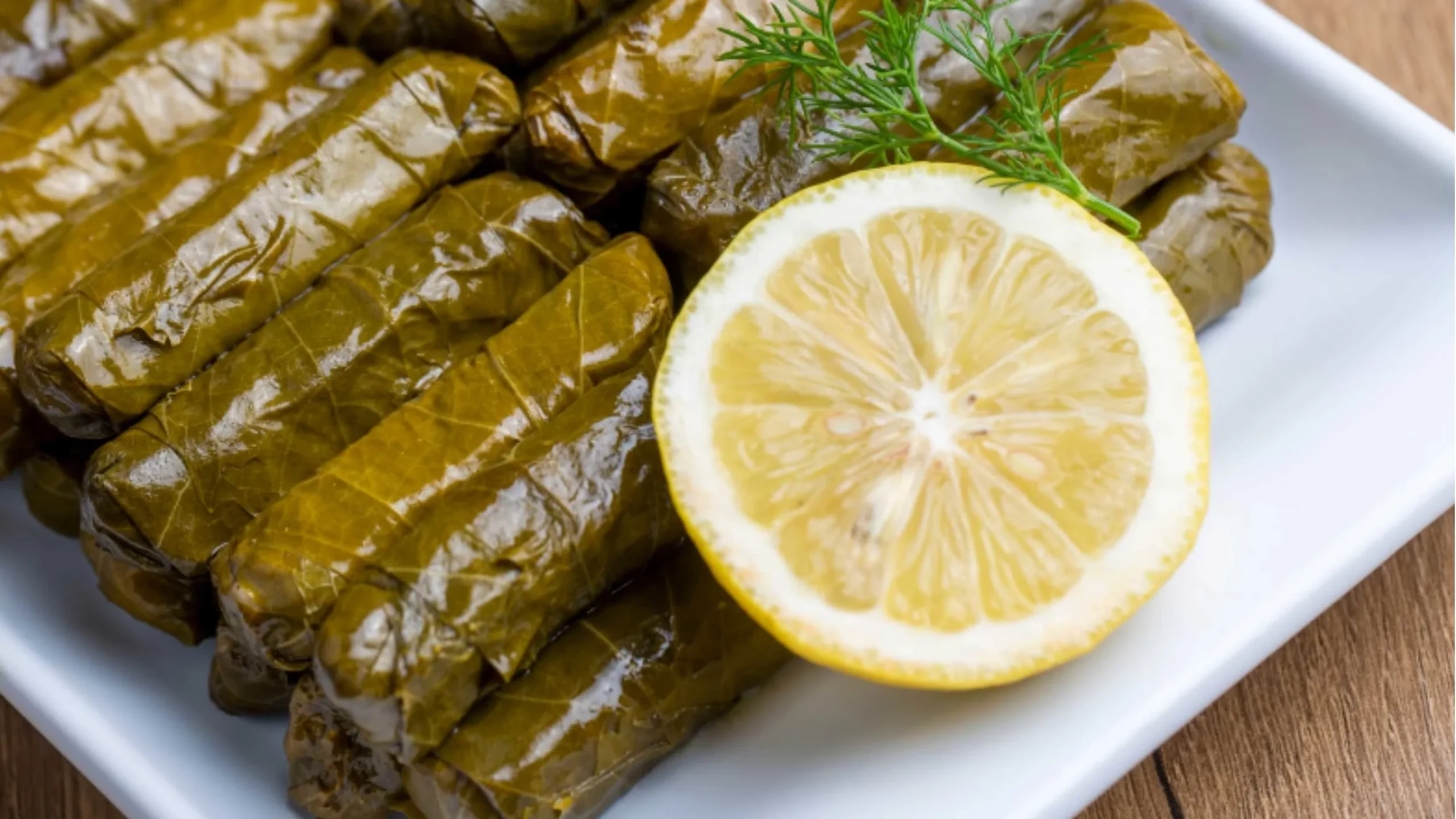 Turkish dolma and sarma stuffed with rice and herbs — classic homemade dishes in Turkish cuisine.