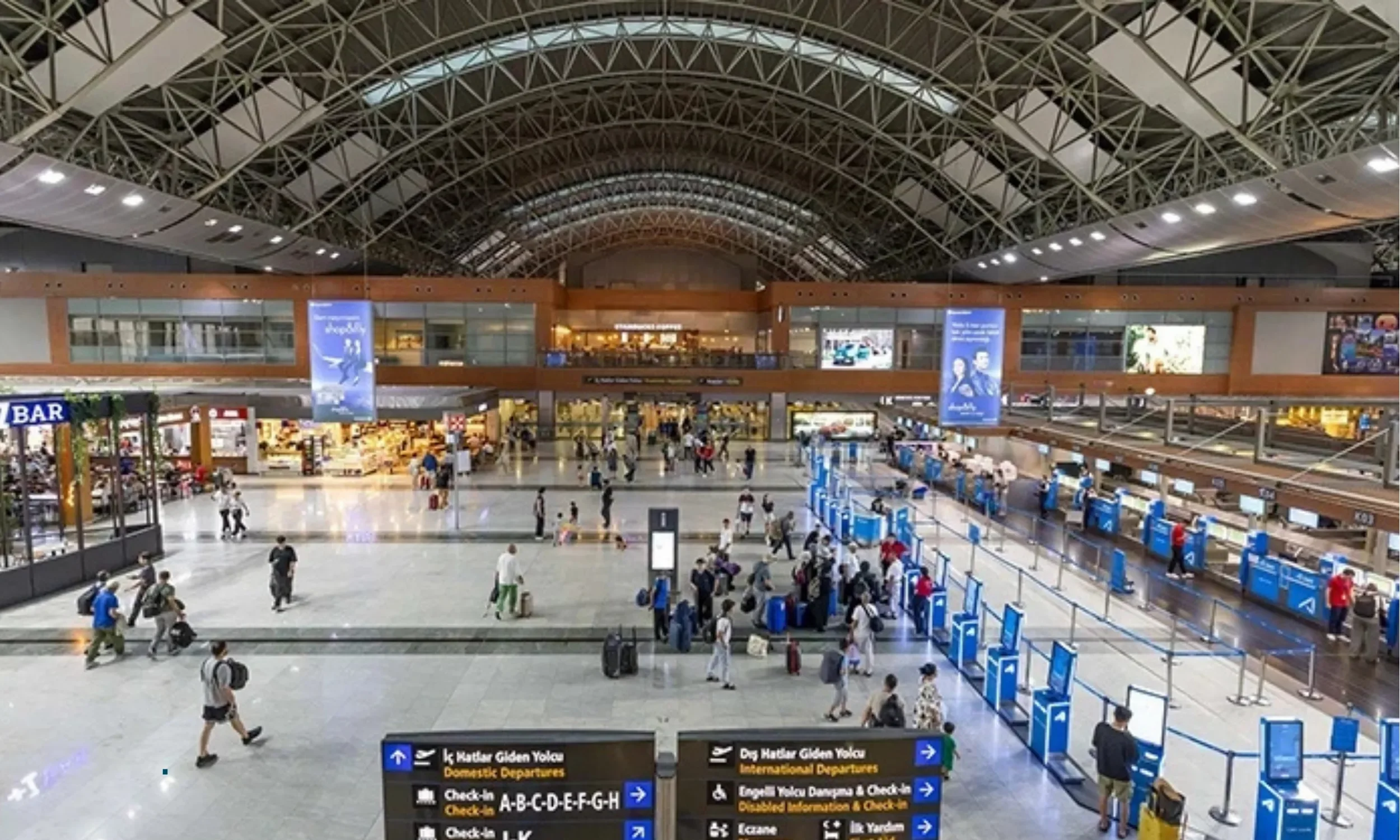 sabiha gokcen airport in the asian side of istanbul, the registration salon