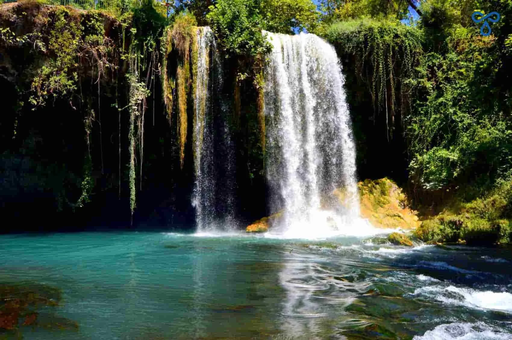 duden waterfal view in antalya