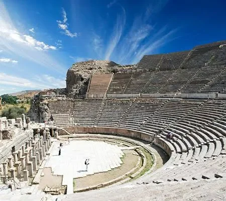sightseeing of the great theatre in ephesus