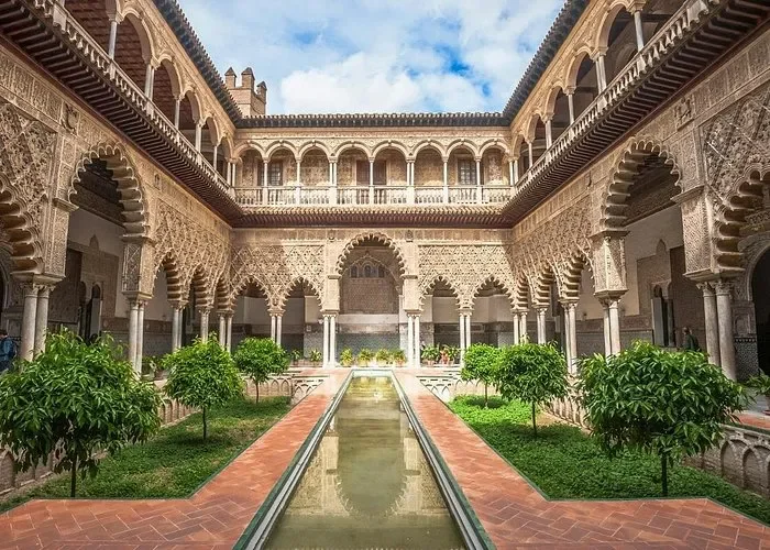 the famous real alcazar in seville spain