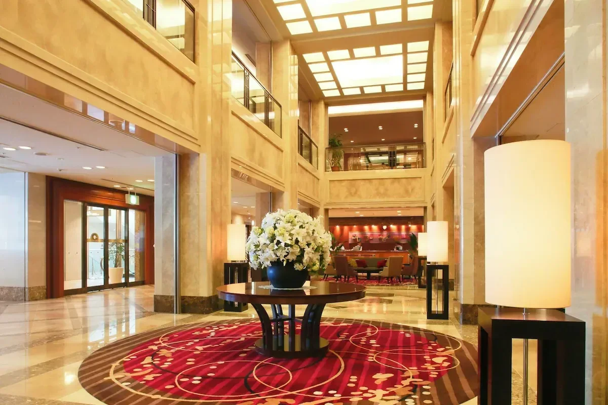 the lobby in hotel nikko nara