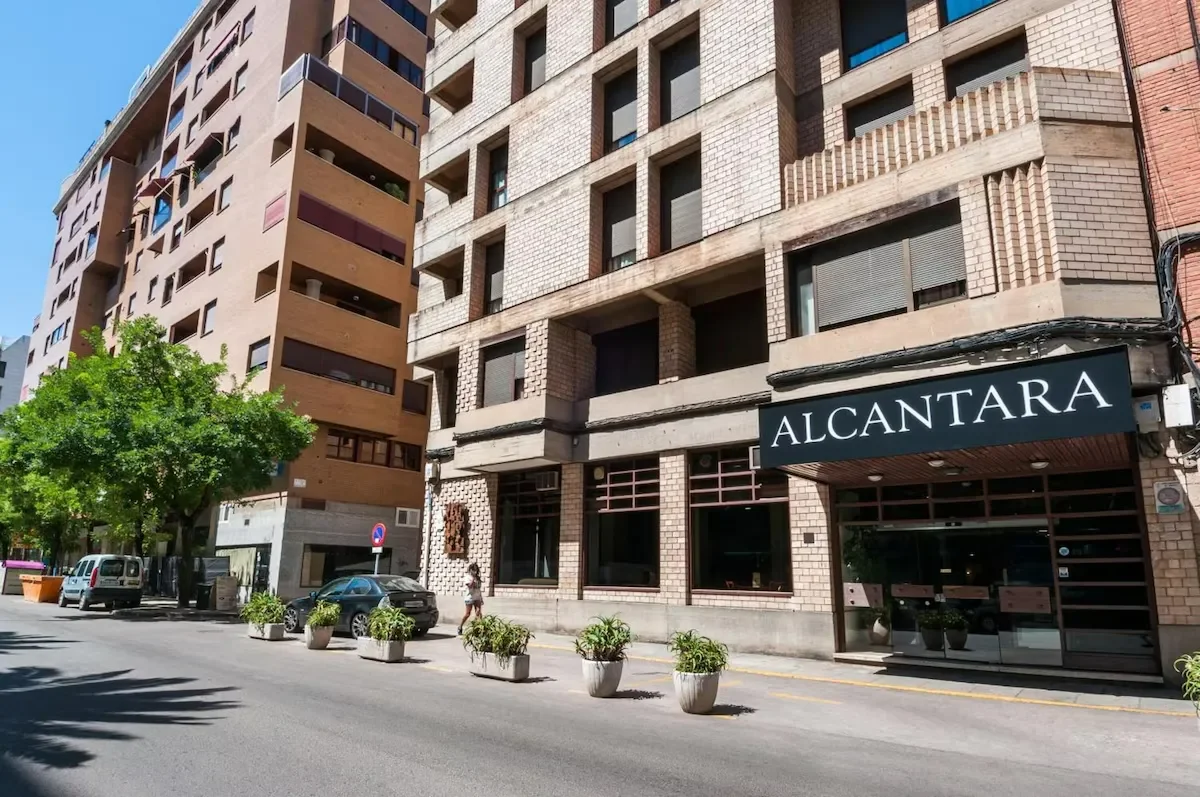 the exterior of hotel alcantara