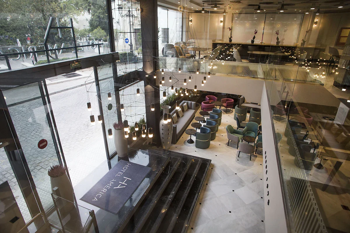 the loby in hotel america seville