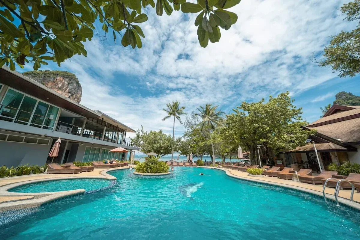sand sea resort pool view
