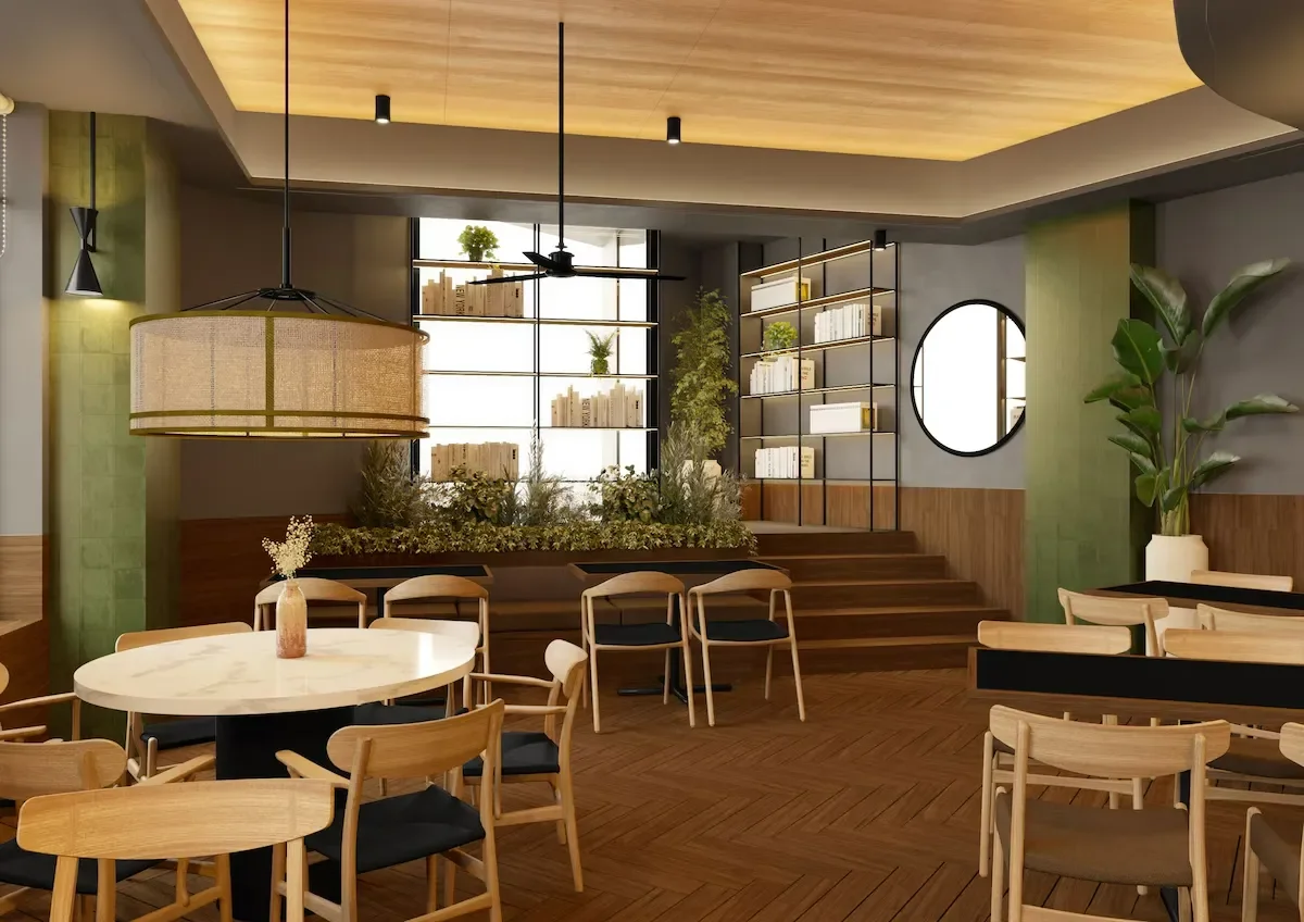 the common area in b to b hotel valencia alcasser