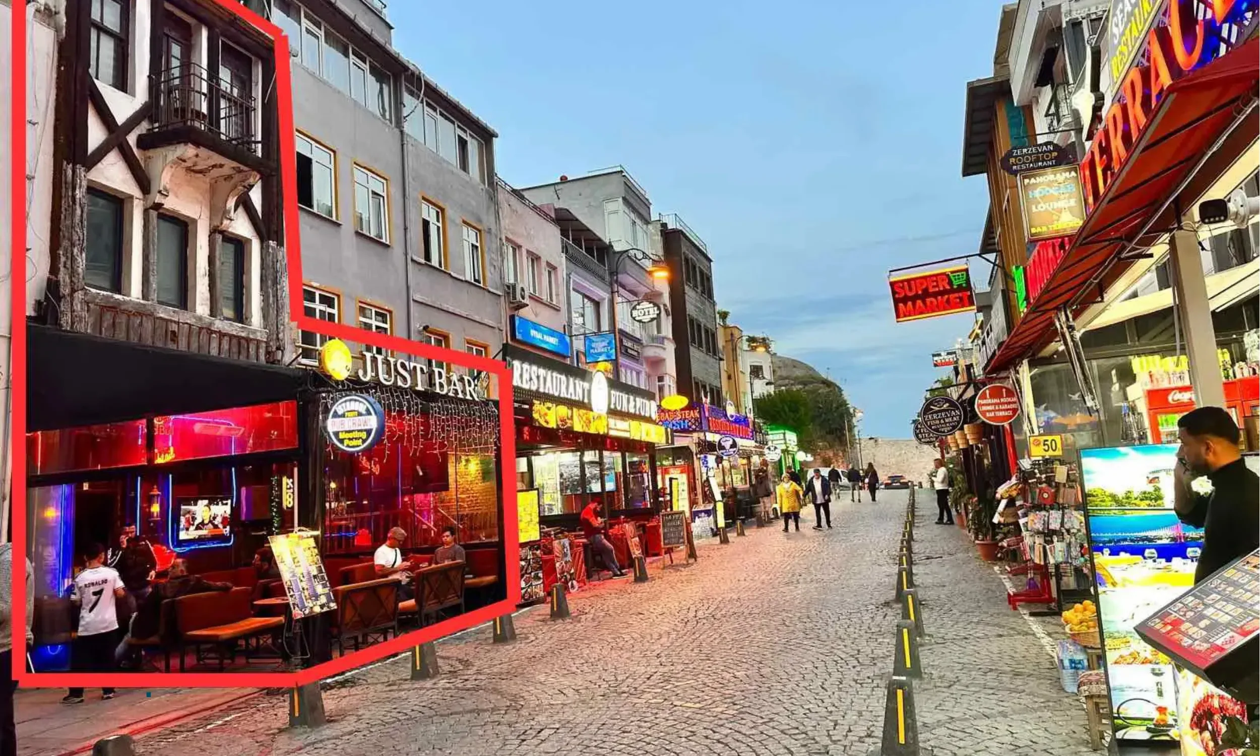 cankurtaran street in sultanahmet istanbul