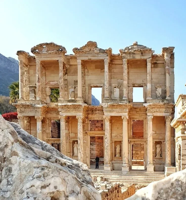 the library  of celsus in ephesus