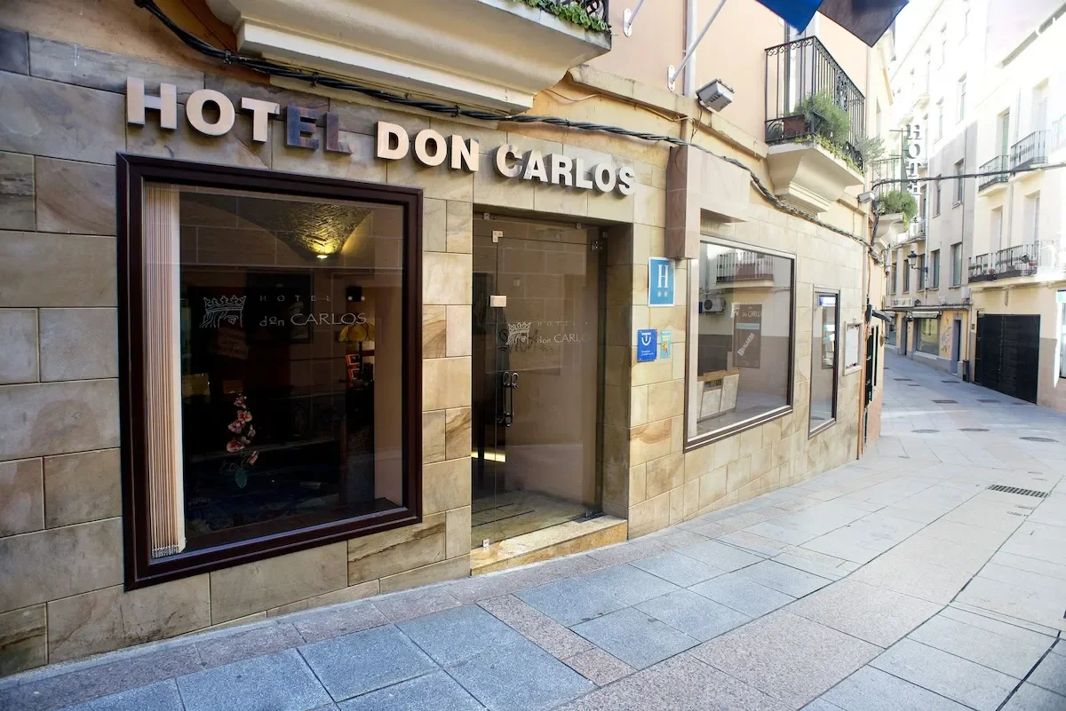 the exterior of don carlos caceres hotel