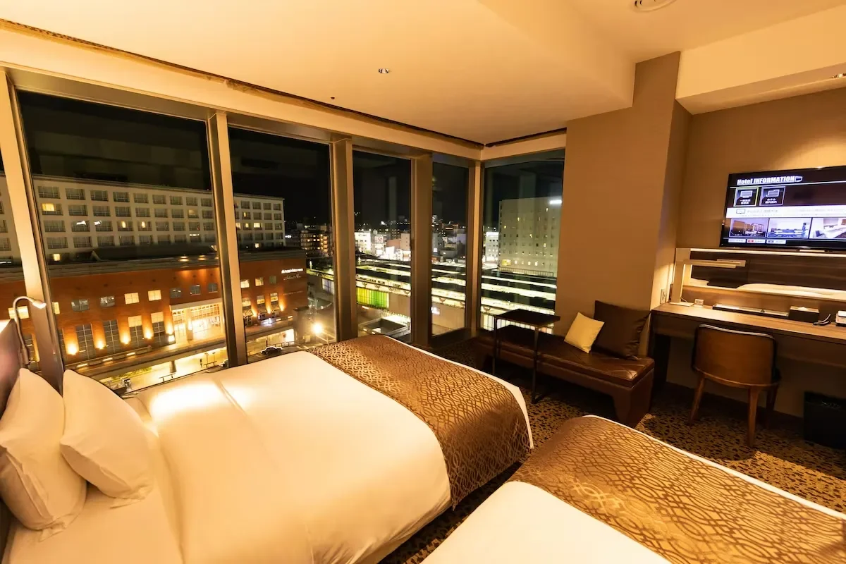bed room in piazza hotel nara
