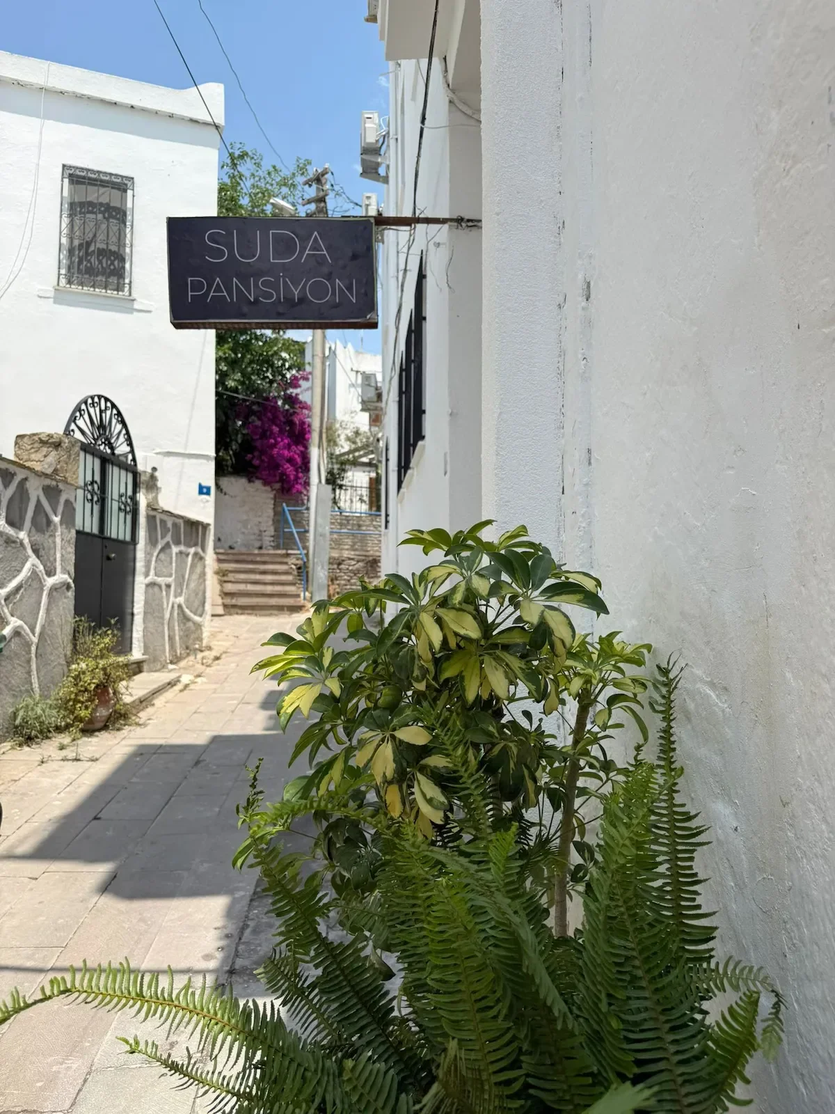exterior view of suda pansiyon in bodrum