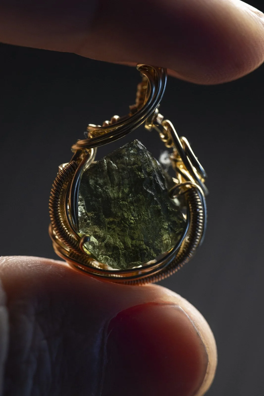 Moldavite Pendant