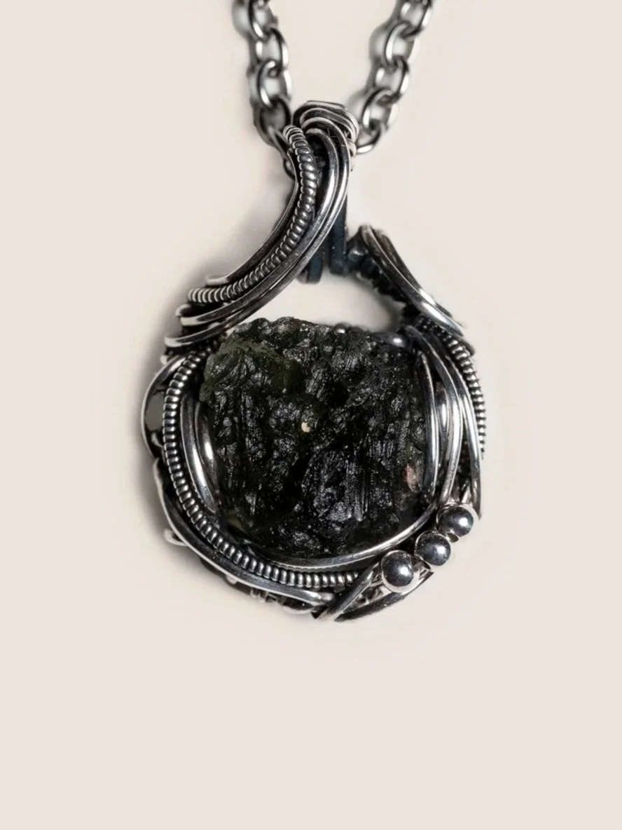 Moldavite Pendant 捷克隕石吊墜 WAS237