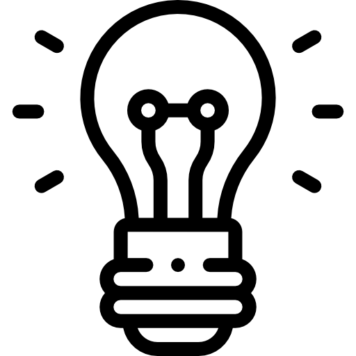 Icon einer Glühbirne