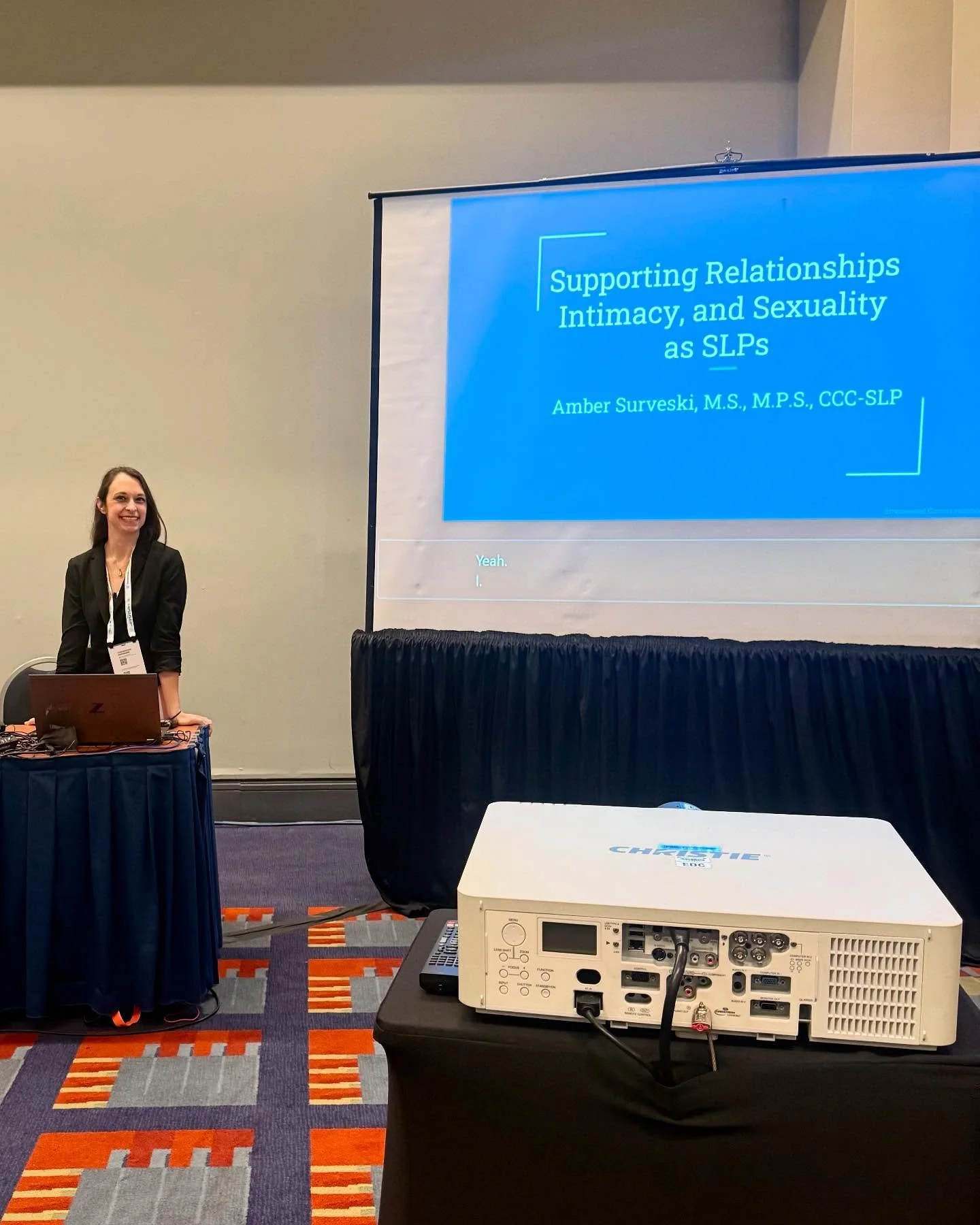 ASHA 2025 was a whirlwind. I am so grateful (and a little stunned!) by the packed room, thoughtful questions and answers, and passion of the audience. I feel honored by the mutual sharing of ideas on such a vulnerable topic.

It makes me proud of whe