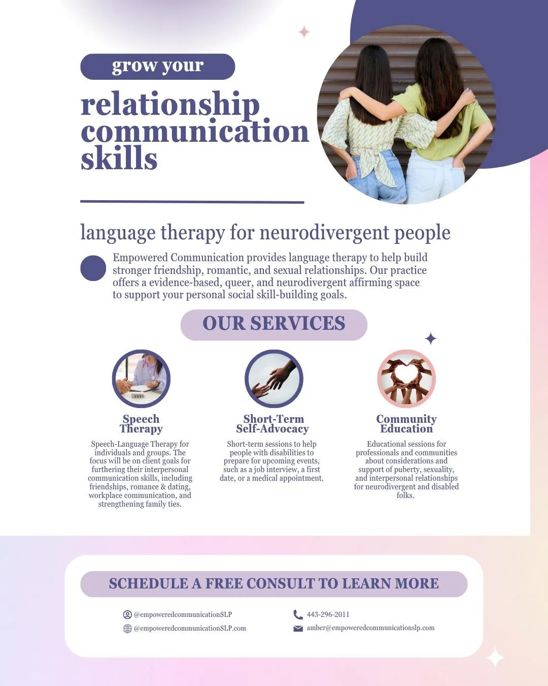 Lets talk about social language and neurodivergence. 

Social language, sometimes called pragmatic language, refers to the unwritten rules we use to change how we talk in different situations. The way we greet our friends is different than how we tal